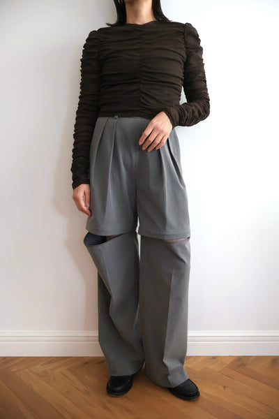 Load image into Gallery viewer, Cotton Tulle Gather Top