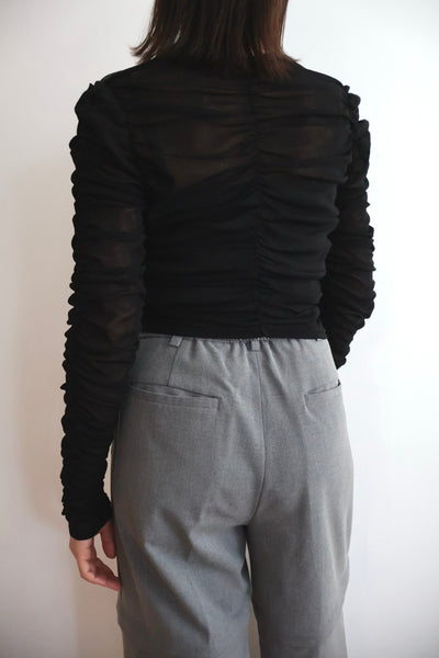 Load image into Gallery viewer, Cotton Tulle Gather Top