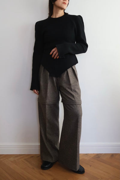 画像をギャラリービューアに読み込む, Wool Knit Bodysuit Like Pullover