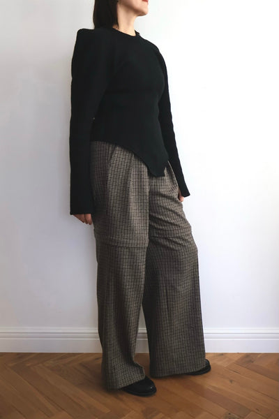 画像をギャラリービューアに読み込む, Wool Knit Bodysuit Like Pullover