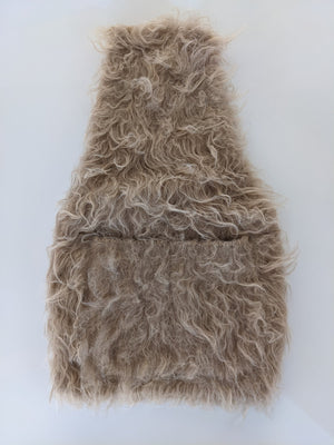 Shaggy One Shoulder Vest