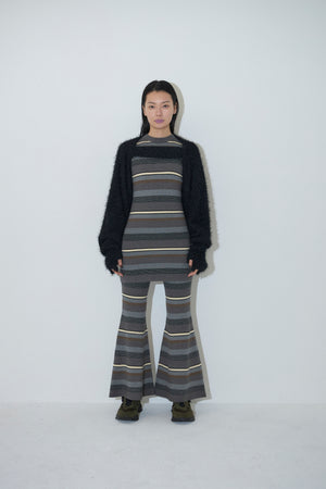 Rib Border Bell Bottoms