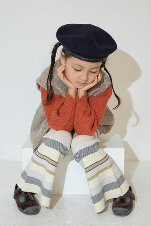 Kids Rib Border Bell Bottoms