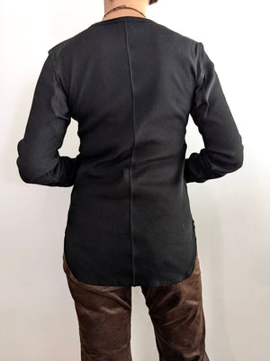 Rib Cut Pullover