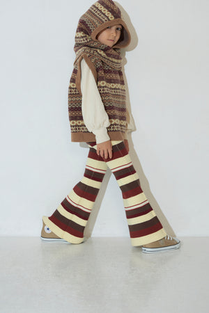 Kids Rib Border Bell Bottoms