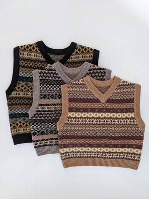 Kids Jacquard Vest