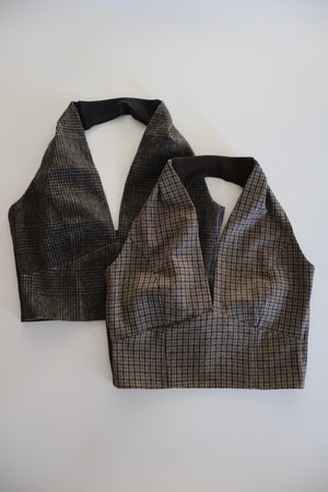 Check Halter Top