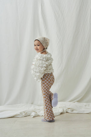 Kids Checkered Bell Bottoms