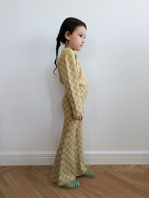 Kids Checkered Bell Bottoms
