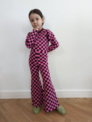 Kids Checkered Bell Bottoms