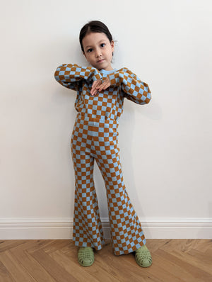 Kids Checkered Bell Bottoms