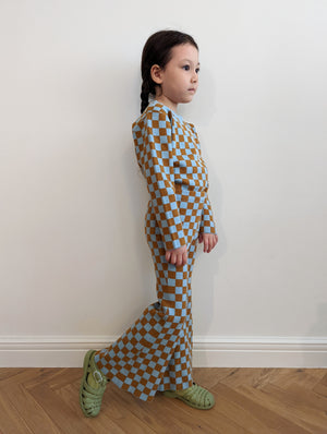 Kids Checkered Bell Bottoms