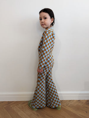 Kids Checkered Bell Bottoms