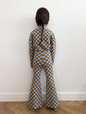 Kids Checkered Bell Bottoms