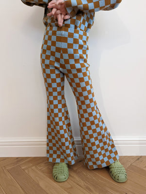 Kids Checkered Bell Bottoms