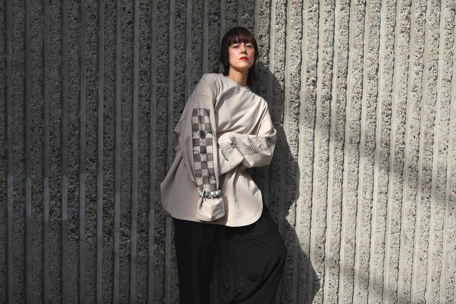 Mediam ×「STAMP DOODLE」Pullover