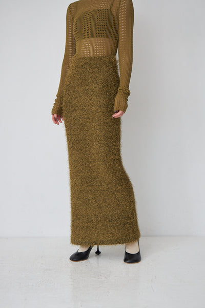 Load image into Gallery viewer, Fringe Maxi skirt
