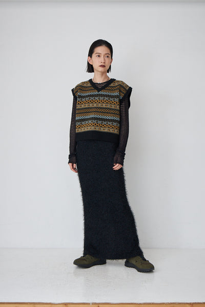 Load image into Gallery viewer, Fringe Maxi skirt
