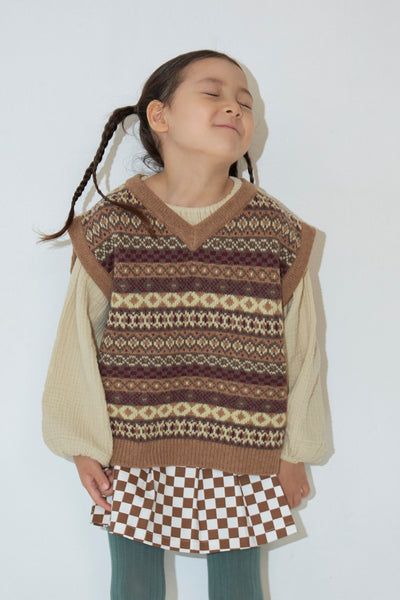 Load image into Gallery viewer, Kids Jacquard Vest
