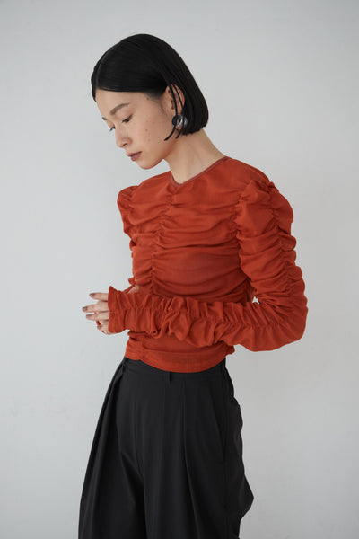 Load image into Gallery viewer, Cotton Tulle Gather Top
