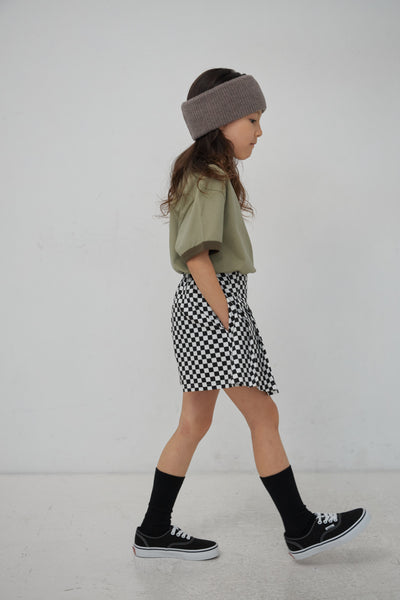 画像をギャラリービューアに読み込む, Kids checkered Pants Skirt
