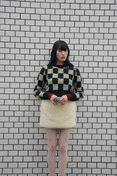 Load image into Gallery viewer, Craft fur Mini skirt

