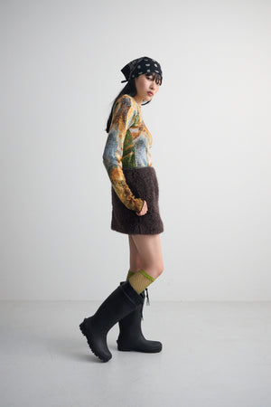 Craft fur Mini skirt