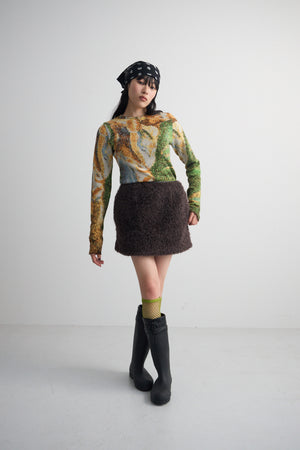 Craft fur Mini skirt