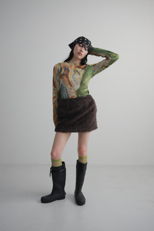 Melting Colors Jacquard Pullover