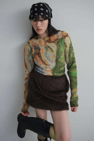 Melting Colors Jacquard Pullover