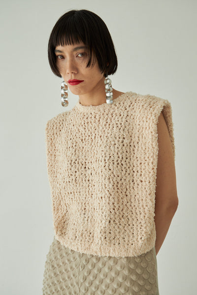 画像をギャラリービューアに読み込む, Frayed Yarn Square Pullover
