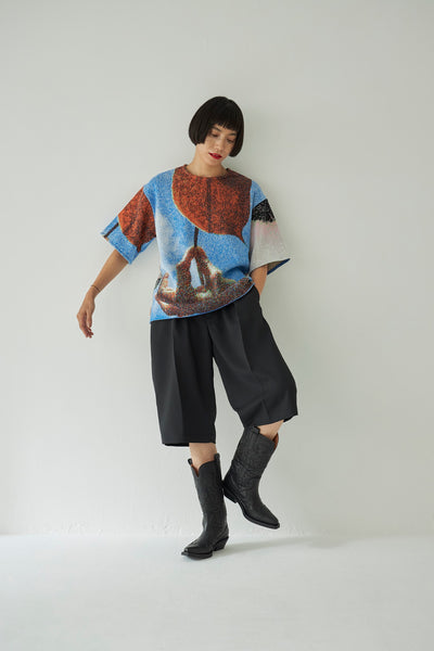 Load image into Gallery viewer, Photo Knit Big Pullover
