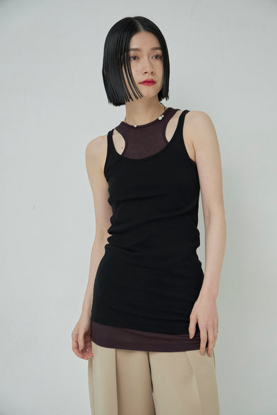 画像をギャラリービューアに読み込む, High Twist Layered Tank Top
