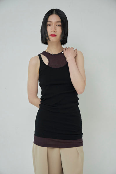 画像をギャラリービューアに読み込む, High Twist Layered Tank Top
