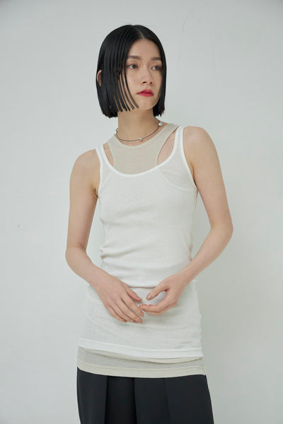 画像をギャラリービューアに読み込む, High Twist Layered Tank Top
