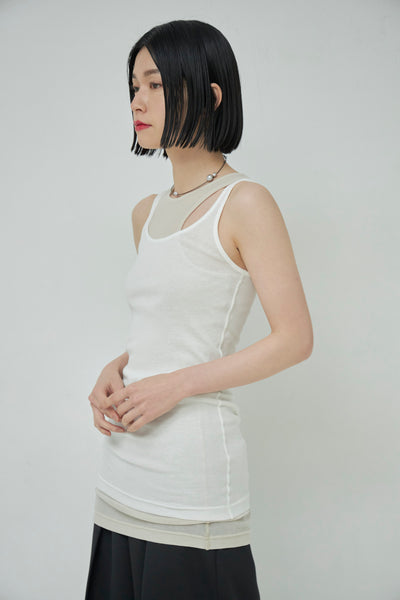 画像をギャラリービューアに読み込む, High Twist Layered Tank Top
