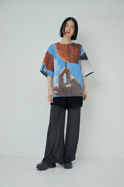 Load image into Gallery viewer, Photo Knit Big Pullover
