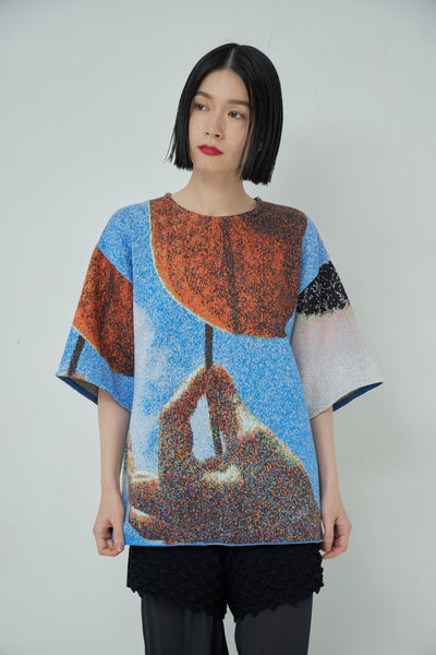 Load image into Gallery viewer, Photo Knit Big Pullover
