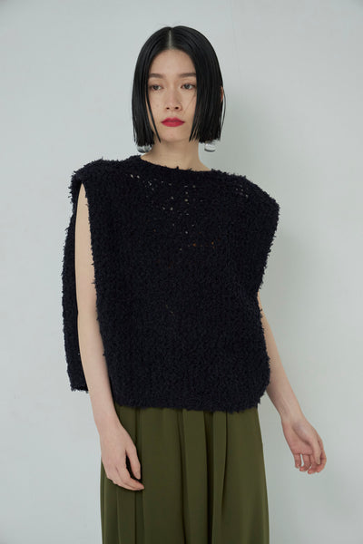 画像をギャラリービューアに読み込む, Frayed Yarn Square Pullover
