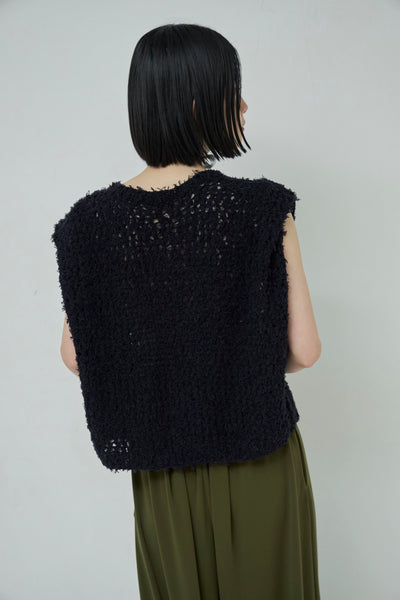 画像をギャラリービューアに読み込む, Frayed Yarn Square Pullover

