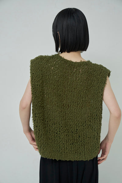 画像をギャラリービューアに読み込む, Frayed Yarn Square Pullover
