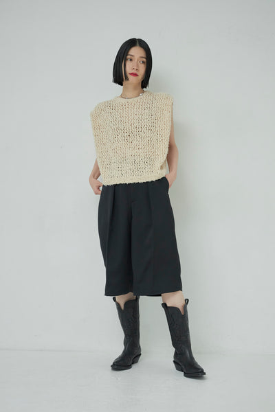 画像をギャラリービューアに読み込む, Frayed Yarn Square Pullover
