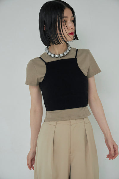 Load image into Gallery viewer, Knit Cropped Camisole
