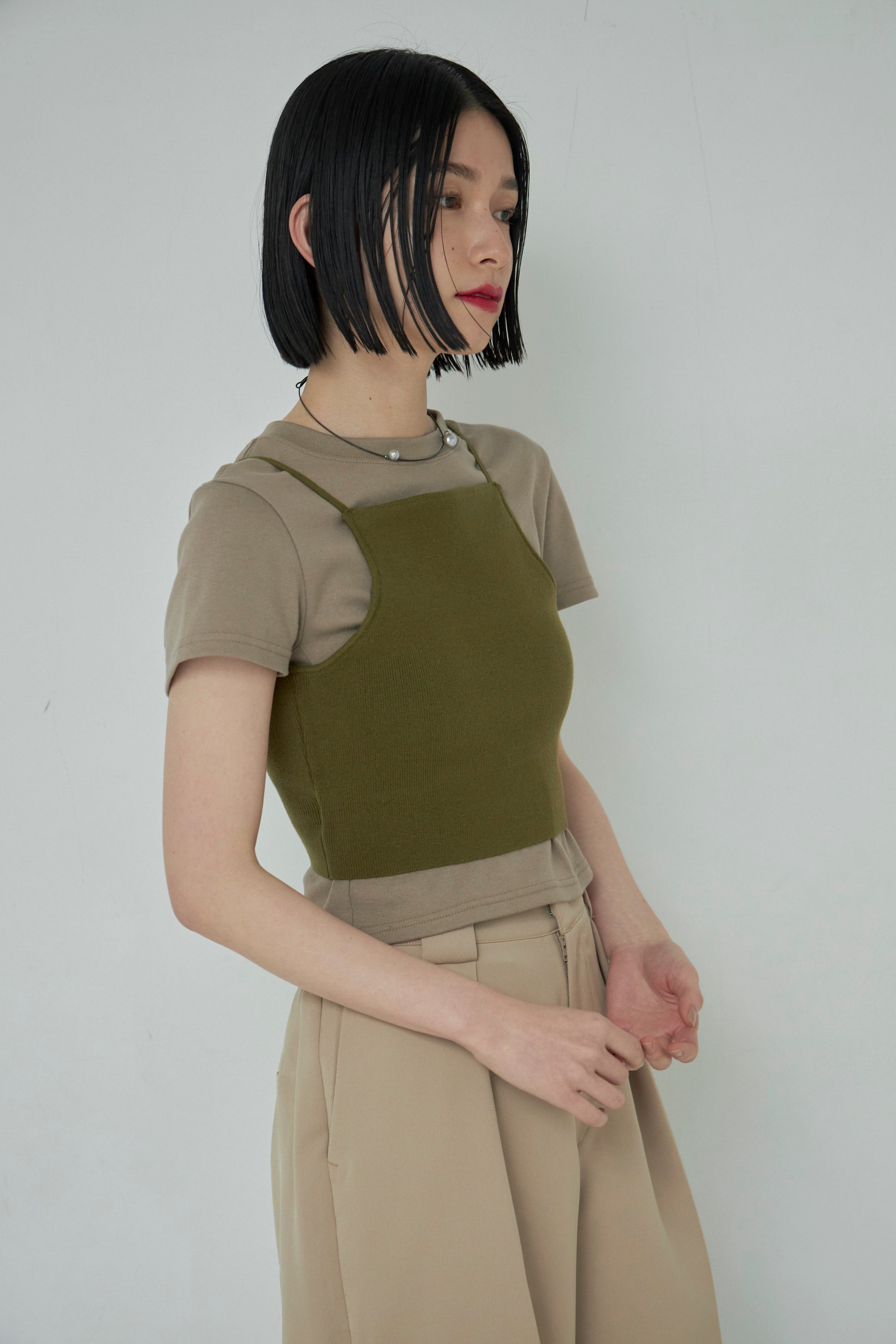 Knit Cropped Camisole – Mediam