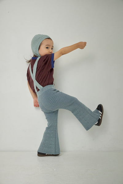 画像をギャラリービューアに読み込む, Kids Rib Knit Bell Bottoms
