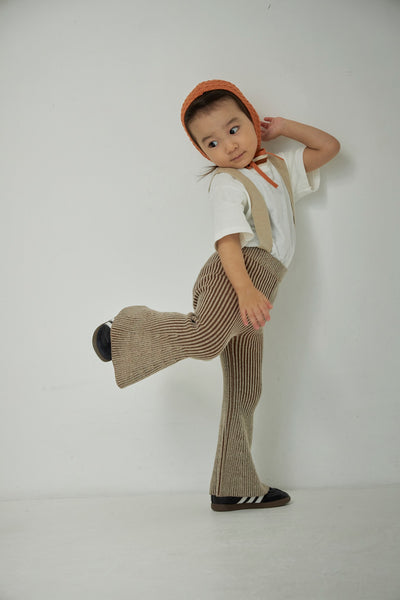 画像をギャラリービューアに読み込む, Kids Rib Knit Bell Bottoms
