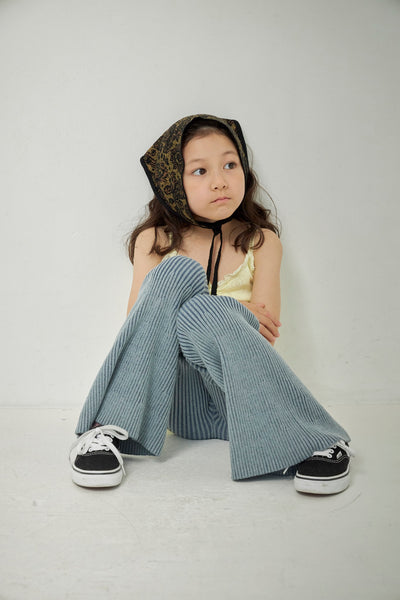 画像をギャラリービューアに読み込む, Kids Rib Knit Bell Bottoms
