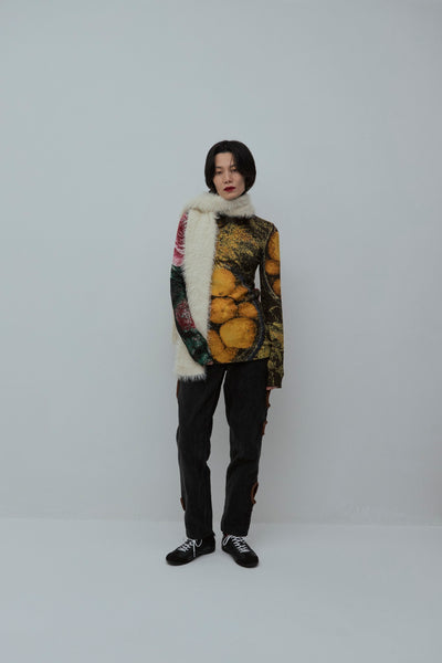 画像をギャラリービューアに読み込む, Photo Knit Pullover - A
