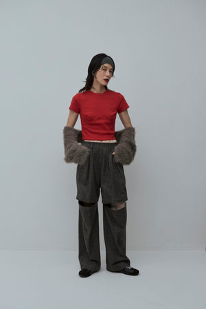 Check Removable Pants - Glen Check