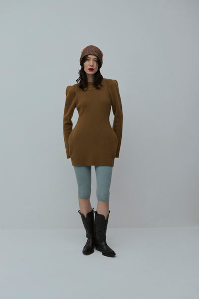 画像をギャラリービューアに読み込む, Wool Knit Bodysuit Like Pullover
